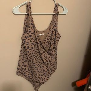 Animal print bodysuit